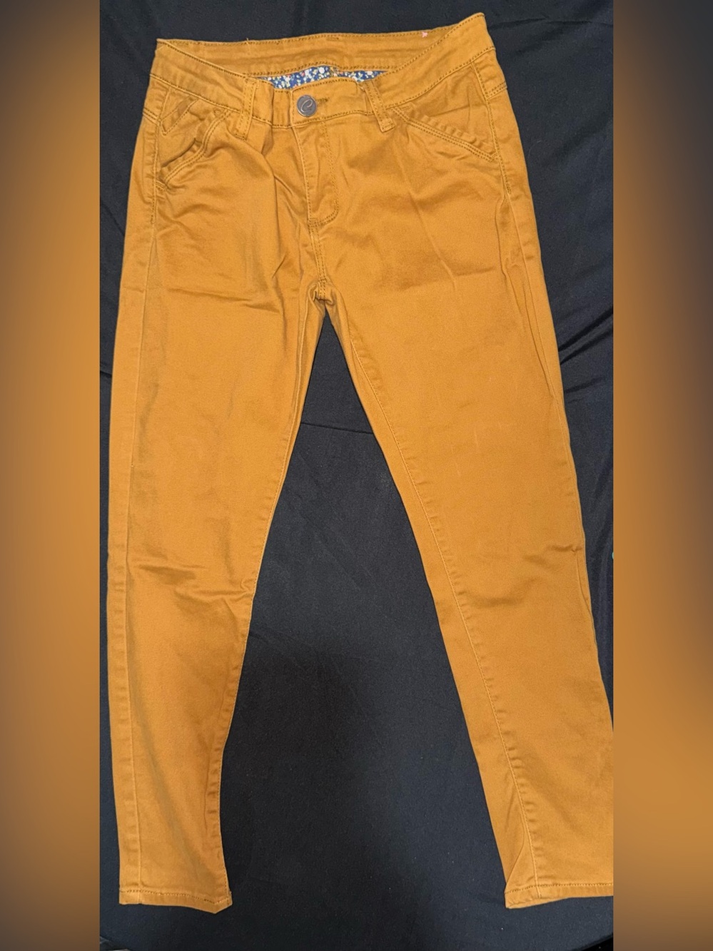 Crissa Mustard Yellow Slim Pants